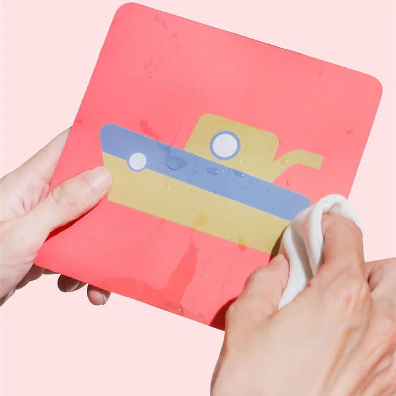 Montessori Baby Visual Stimulation Card Toy Black and White Flash Cards High Contrast Visual Stimulation Learning Toys for Baby