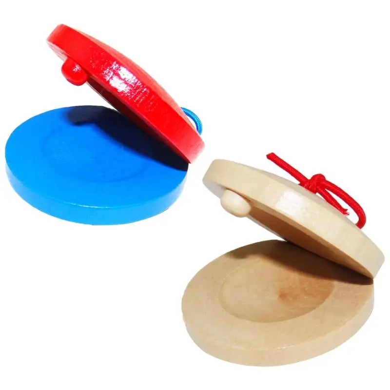 Wooden Musical Instrument Castanets Small Other Educational Toys Children Kids Rhythm