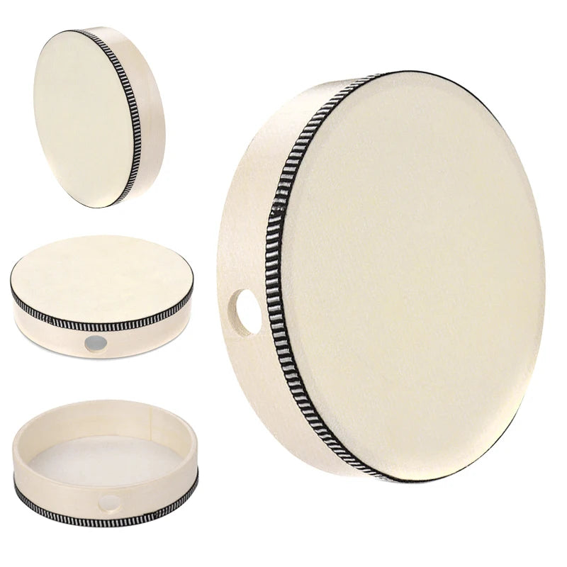 Wooden Hand Drum Tambourine Percussion Instrument