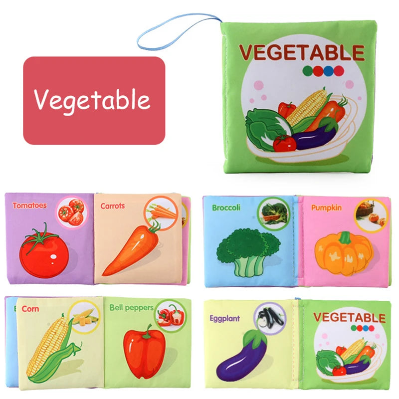 Baby Soft Cloth Book for Newborns & 0-12 Months
