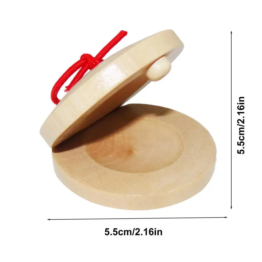Wooden Musical Instrument Castanets Small Other Educational Toys Children Kids Rhythm