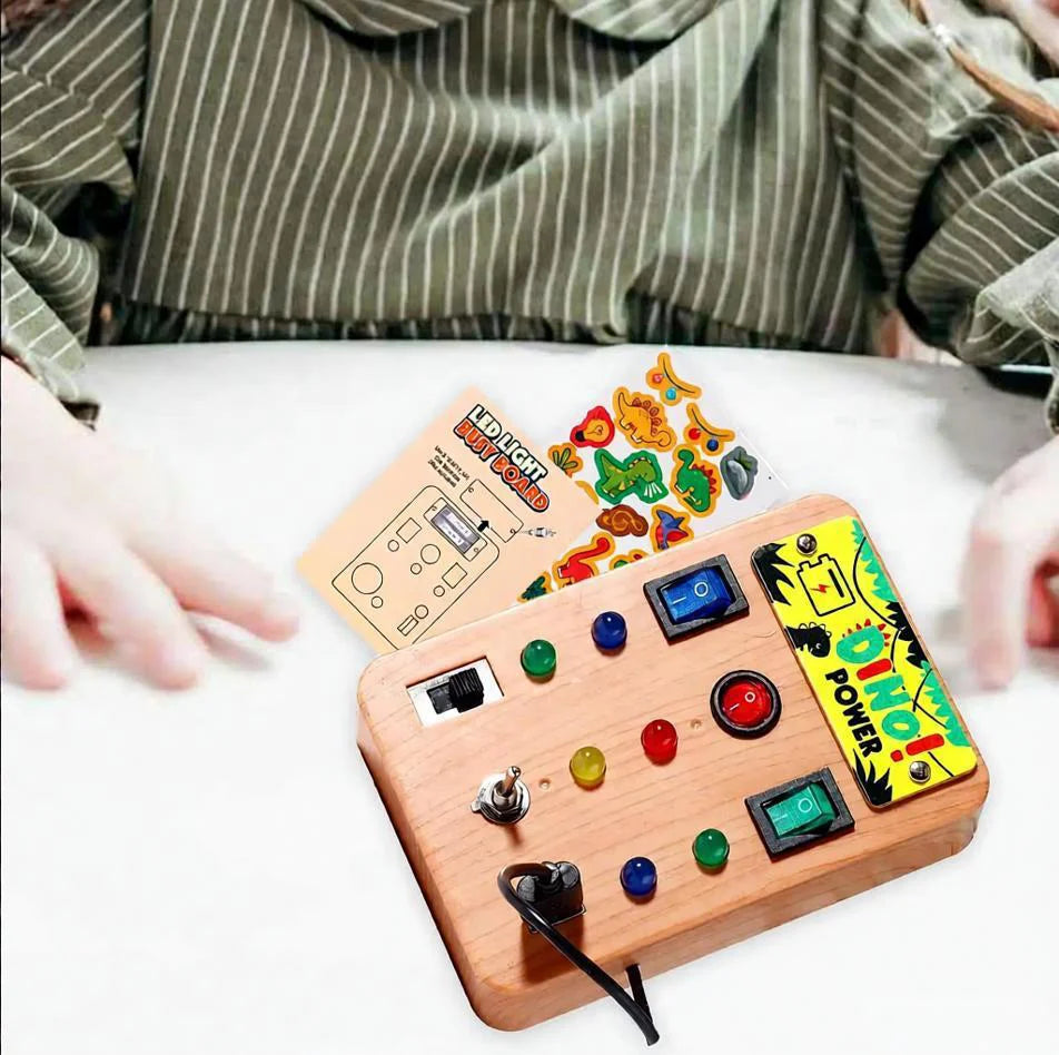 Montessori LED Light Busy Board Simulation Switch Power Board