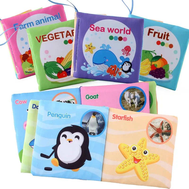 Baby Soft Cloth Book for Newborns & 0-12 Months