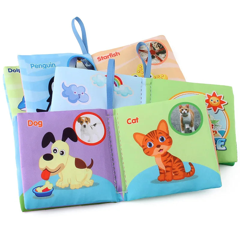 Baby Soft Cloth Book for Newborns & 0-12 Months