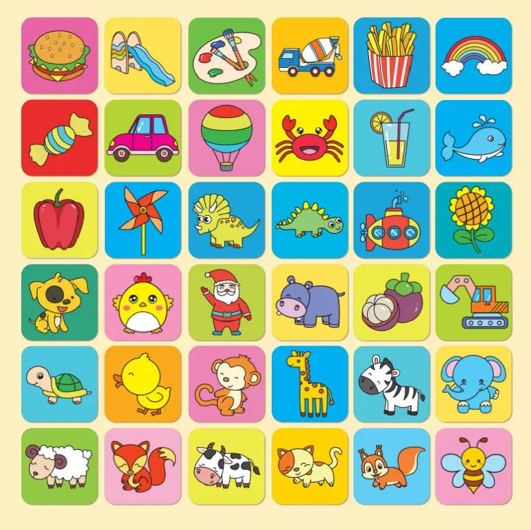 Baby Montessori Visual Stimulation Card Toy Black and White Cards High Contrast Visual Stimulation Shape Card Cognitive Toys