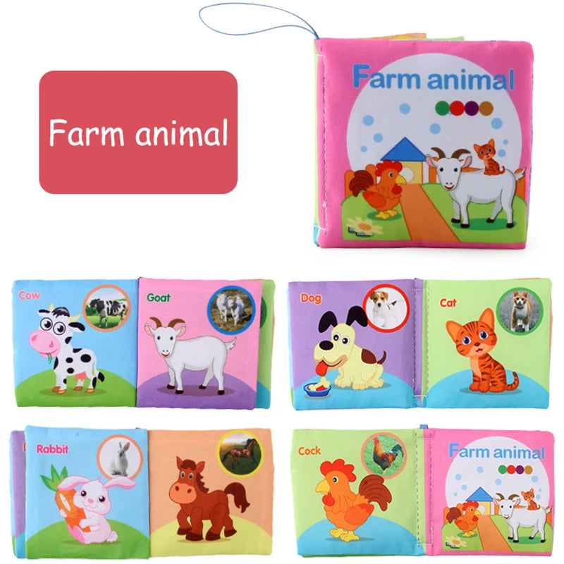 Baby Soft Cloth Book for Newborns & 0-12 Months