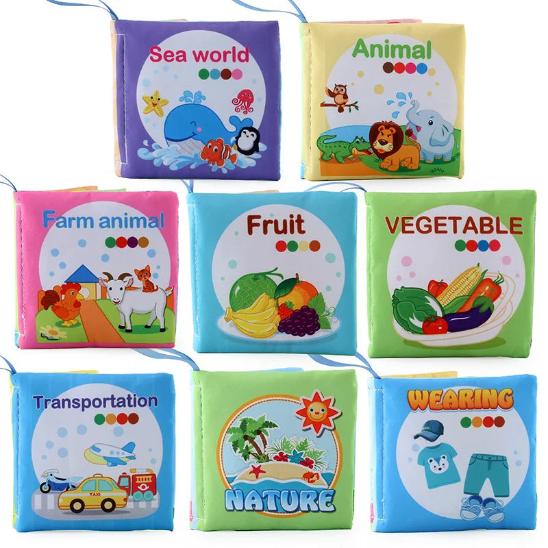 Baby Soft Cloth Book for Newborns & 0-12 Months