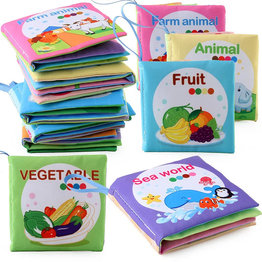 Baby Soft Cloth Book for Newborns & 0-12 Months