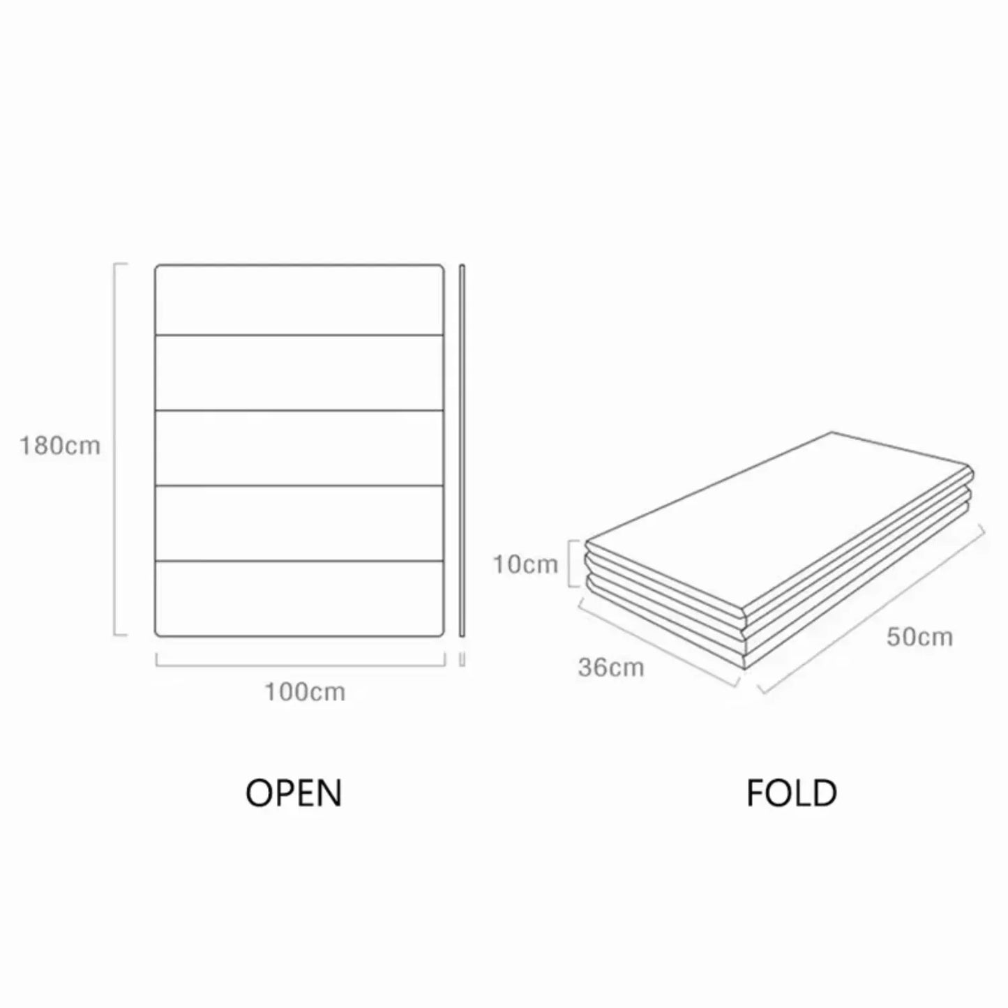 Baby Folding Home Crawling Mat Slip Play Mat Children's Educational Activity Carpet Baby New Things To Protect The Floor