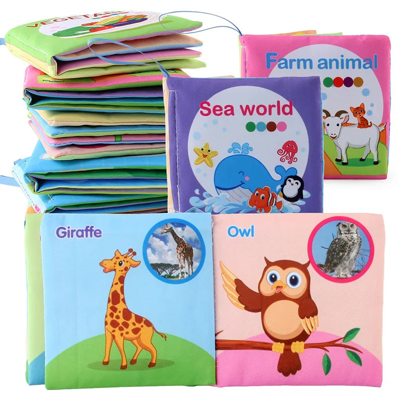 Baby Soft Cloth Book for Newborns & 0-12 Months