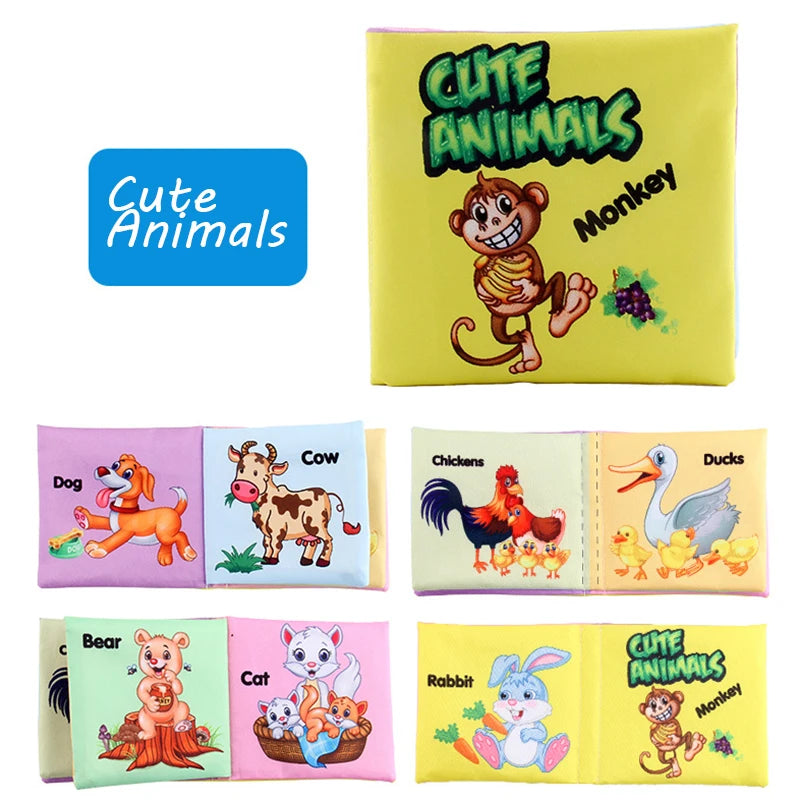 Baby Soft Cloth Book for Newborns & 0-12 Months